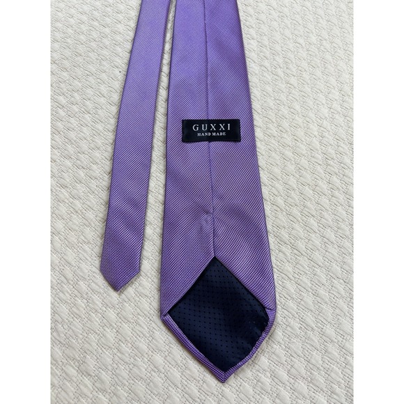 Guxxi Other - Silk Tie Hand Made Geometric Business Casual Wedding | Purple | 57"L 4"W
